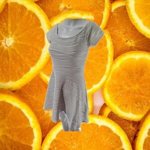 Forever‎ 21 White Empire Waist Short Sleeve Dress Size M